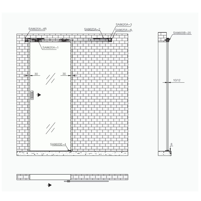 soft closing system for sliding door