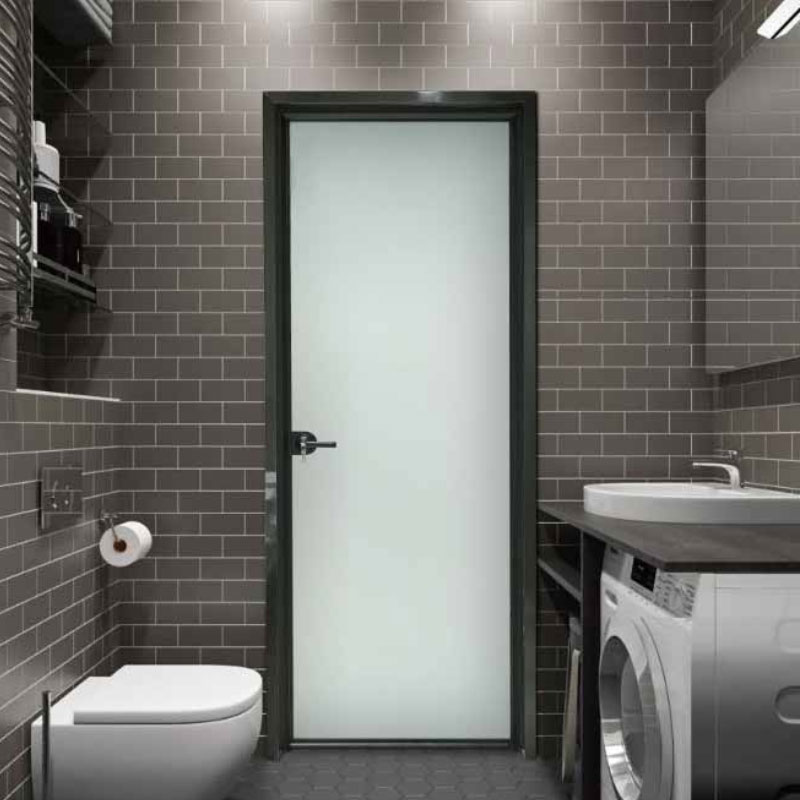 HDSAFE Glass Flush Door Glass Slim Frame Swing Door Interior Flush Door For  Kitchen Top China Manufacturer