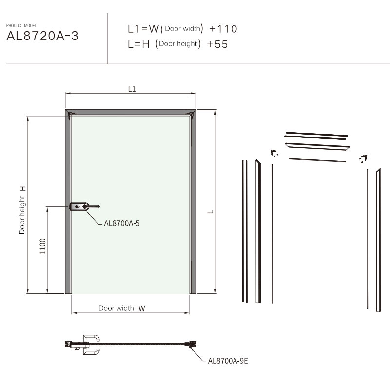 China New Office Frameless Swing  Glass  Door Stainless Steel Hinge Frameless Glass Swing Flush Door Glass Swing Door