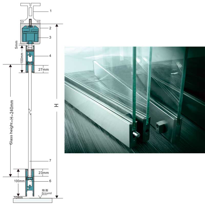 HDSAFE Sliding Folding Glass Partition China Glass Door Factory Supply Office Entry Doors Interior Design Stainless Steel