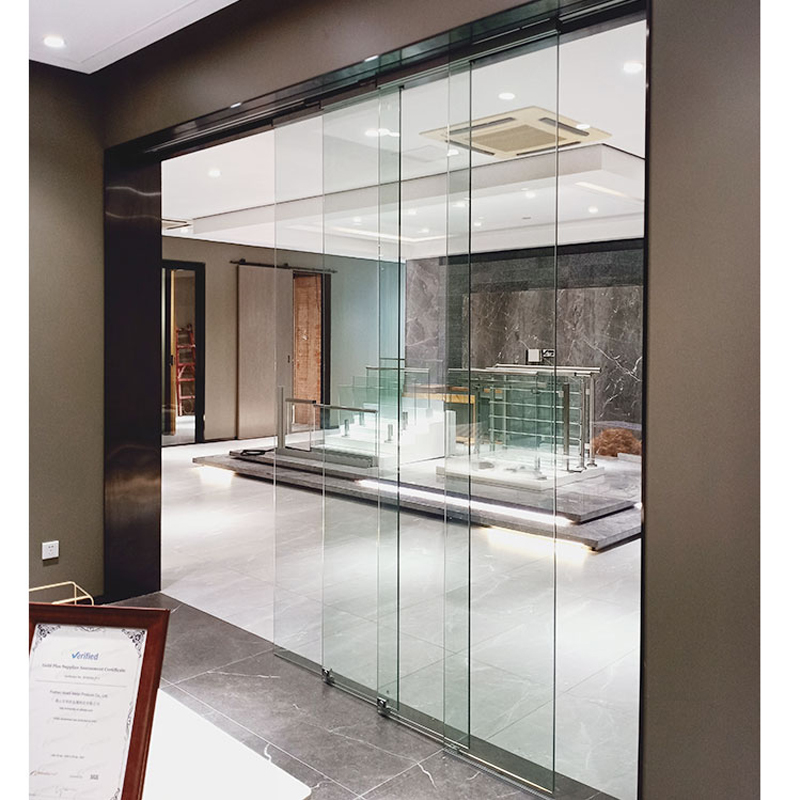 Glass Sliding Door With Soft Closing Frameless For Interior Design!