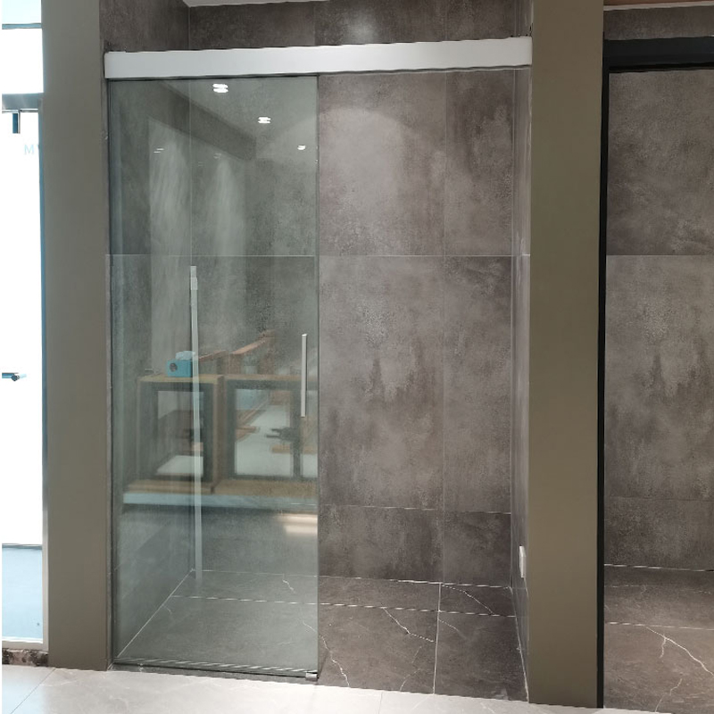 HDSAFE Tempered Frameless Glass Sliding Door Office Interior Two Panel Door Soft Closing Sliding Glass Door Price