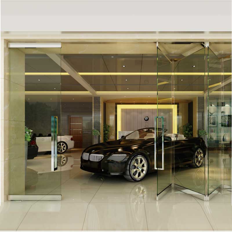 HDSAFE Bi-Folding Partition Glass Door Popular For Office Interior Design				