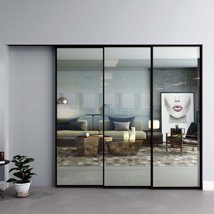 HDSAFE Slim Frame Sliding Glass Door With Soft Closing