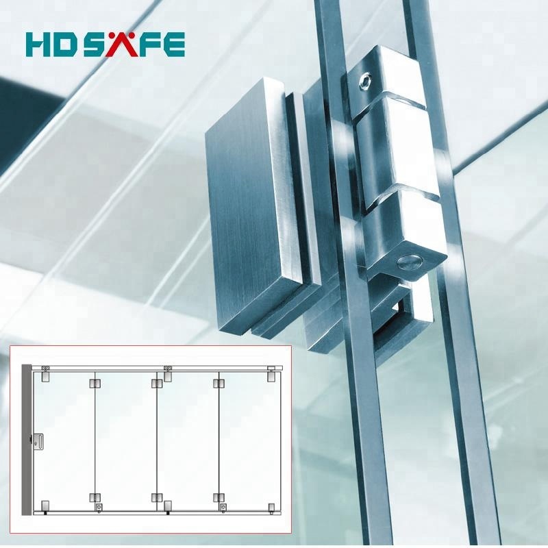  Glass Partition Accessories Glass Sliding Interior Folding Door Sliding Bifolding Frameless Glass Door For Project Wholesale Distributor