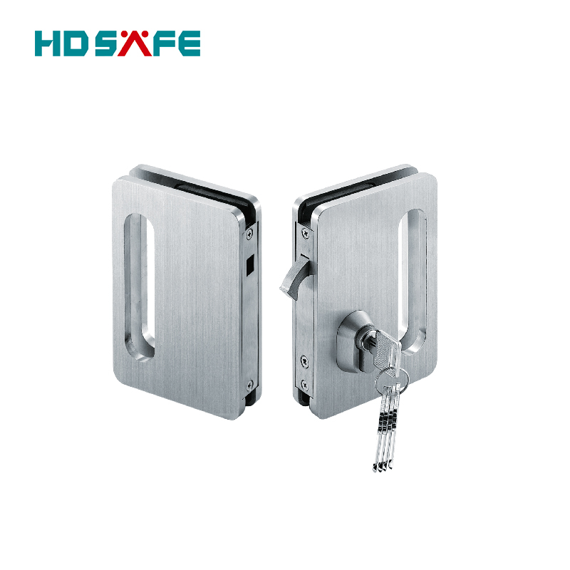 Glass Door Lock Manufacturers Glass Door Locks Supplier Stainless Steel Sliding Glass Door Lock 8-12 Mm Frameless Glass Door Lock for Office