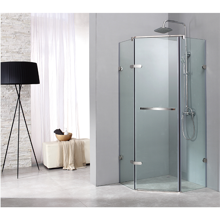 Tempered Glass Sliding Shower Room Panel Bathroom Shower Door Frameless Glass Sliding Shower Room Door Enclosure