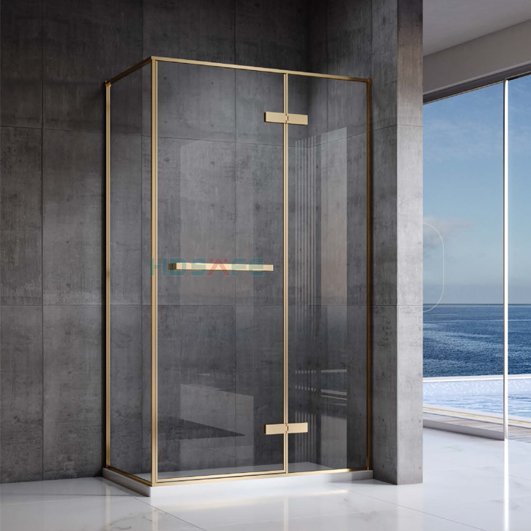 Tempered Glass Sliding Shower Room Panel Bathroom Shower Door Frameless Glass Sliding Shower Room Door Enclosure