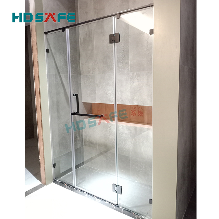 Tempered Glass Sliding Shower Room Panel Bathroom Shower Door Frameless Glass Sliding Shower Room Door Enclosure