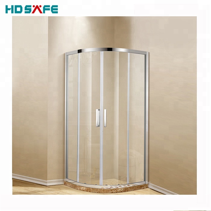 Tempered Glass Sliding Shower Room Panel Bathroom Shower Door Frameless Glass Sliding Shower Room Door Enclosure