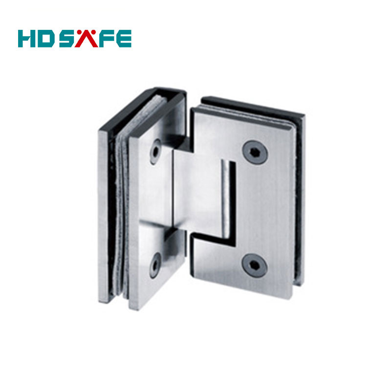 Bathroom Glass To Glass Hinge Home Hotel 8-12mm Frameless Tempered Glass Shower Door Hinge Stainless Steel