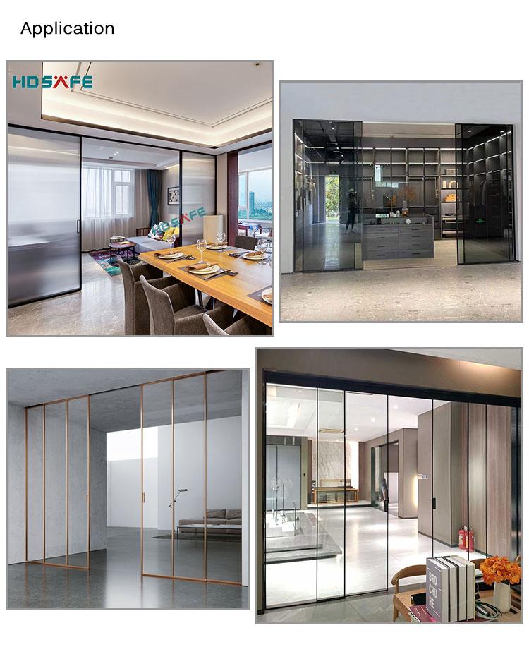 black frame sliding glass door