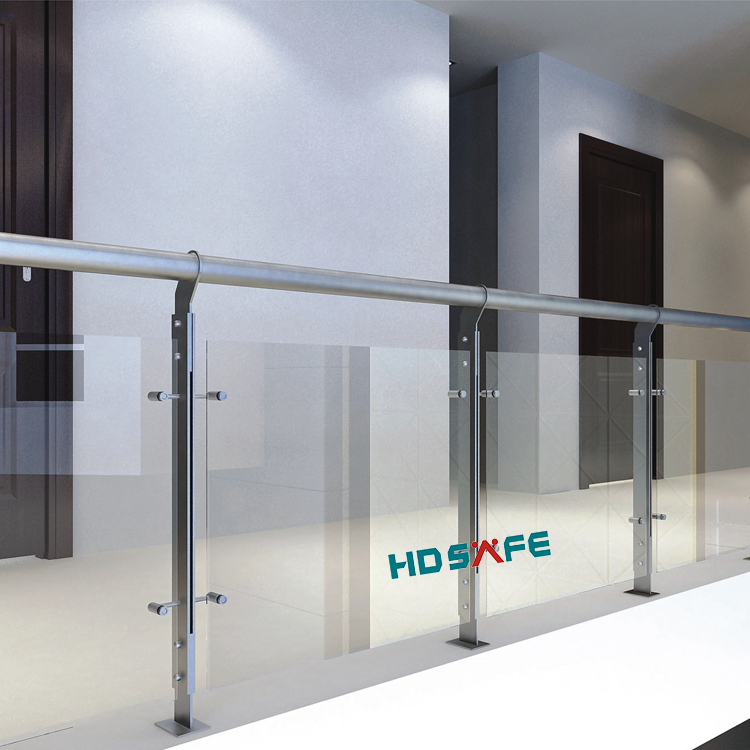Modern Stainless Steel Stair Decorative Glass Railing 304/316 Handrail Fitting Balustrades Balcony Handrail Design
