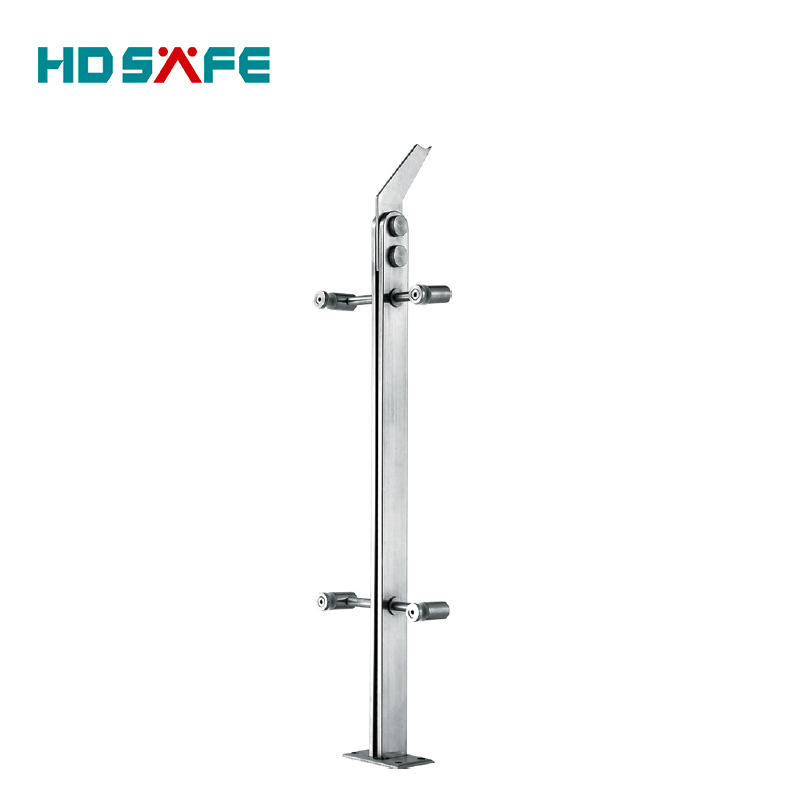 Modern Stainless Steel Stair Decorative Glass Railing 304/316 Handrail Fitting Balustrades Balcony Handrail Design