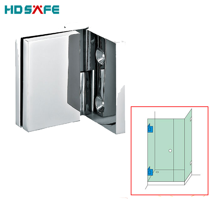 Tempered Glass To Glass 8-12mm Tempered Aluminum Shower Door Hinge Apartment Hinge Shower Door Hinge