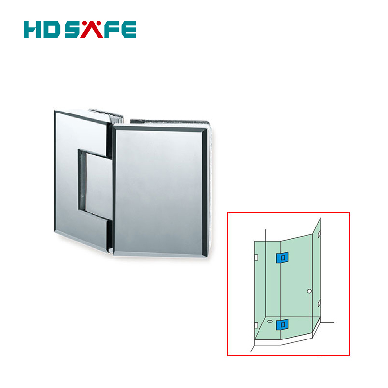 Tempered Glass To Glass 8-12mm Tempered Aluminum Shower Door Hinge Apartment Hinge Shower Door Hinge