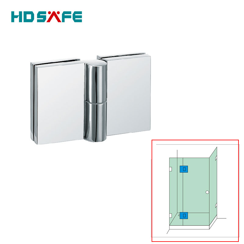 Tempered Glass To Glass 8-12mm Tempered Aluminum Shower Door Hinge Apartment Hinge Shower Door Hinge