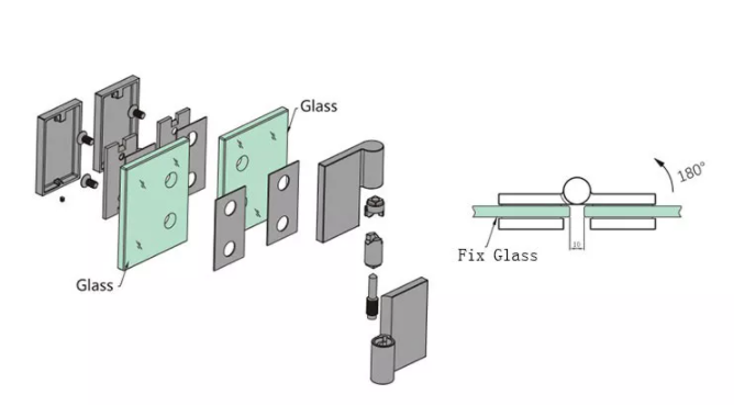 shower door hinges