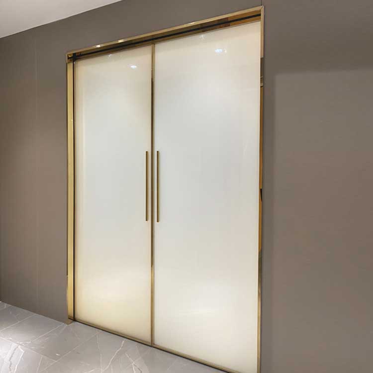 Electric Sliding Glass Doors Automatic Sensor Sliding Pocket Door 10mm Smart Glass Office Wall Partition Glass Door