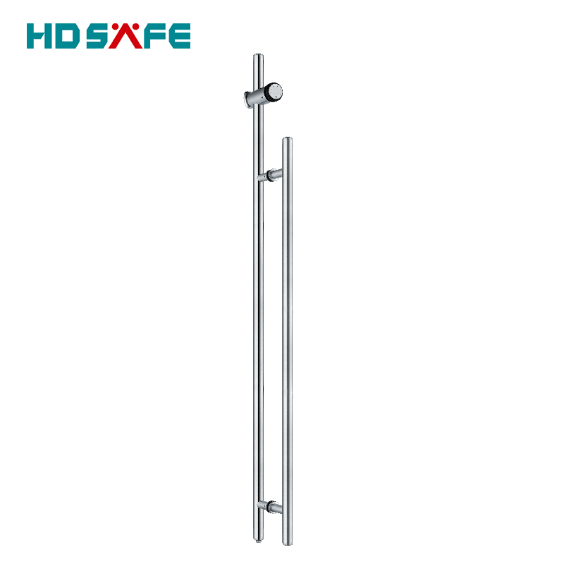 HDSAFE Glass Door Lock Manufacturers 304/316 Stainless Steel Glass Door Handle Lock Office Tempered Glass Door Handle With Lock For Sliding Door