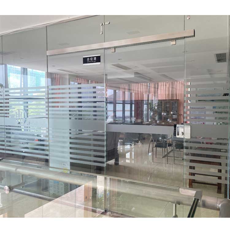 HDSAFE Automatic Door Aluminium Soft Closing Sliding Door Office Semi Automatic Sliding Doors Price