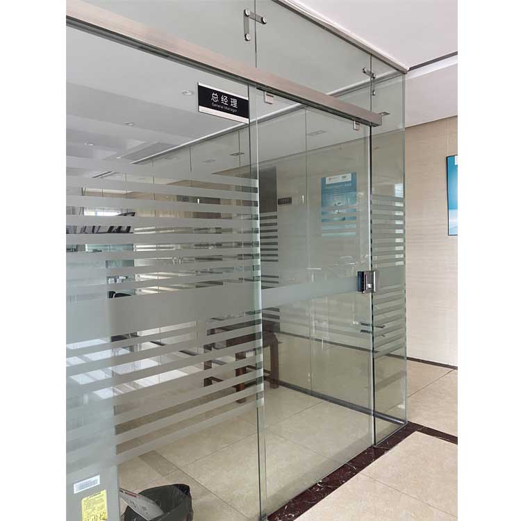 HDSAFE Automatic Door Aluminium Soft Closing Sliding Door Office Semi Automatic Sliding Doors Price