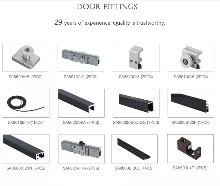 Sliding door accessories