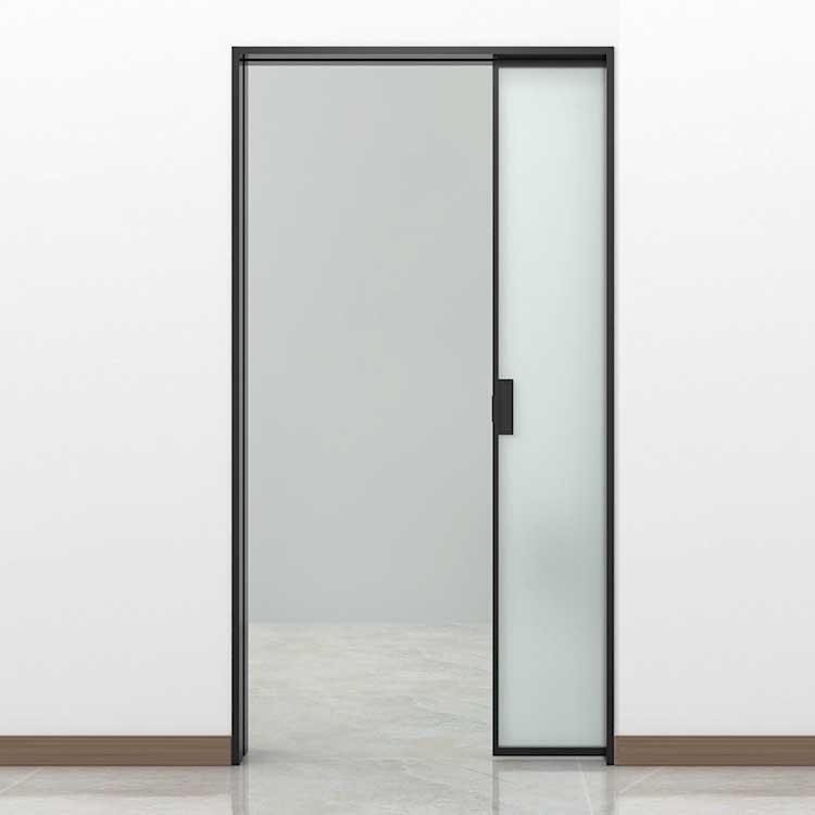 HDSAFE  Hidden Sliding Door Design Glass Sliding Pocket Door Glass Flush Door Glass Doors Price