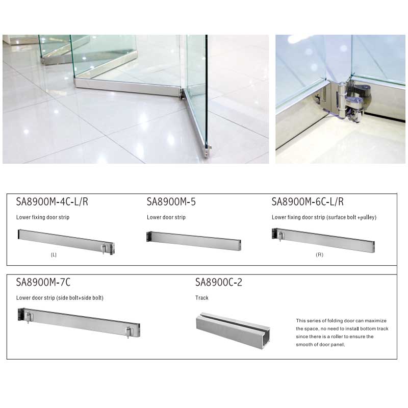 HDSAFE Folding Door With Tempered Glass Of SA8900M C