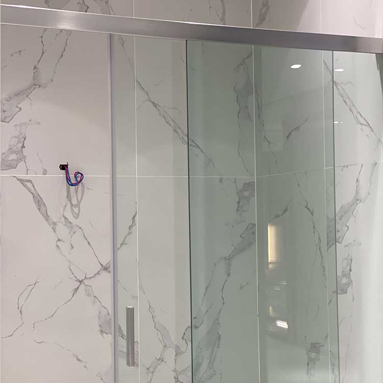 Modern Design Frameless Glass Stainless Steel Bathroom Shower Room Door Tempered Glass Sliding Shower Room Door