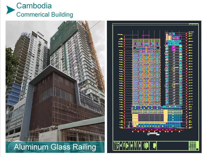 frameless balcony glass railing