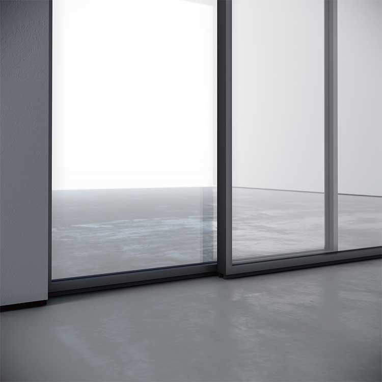 frosted glass sliding doors