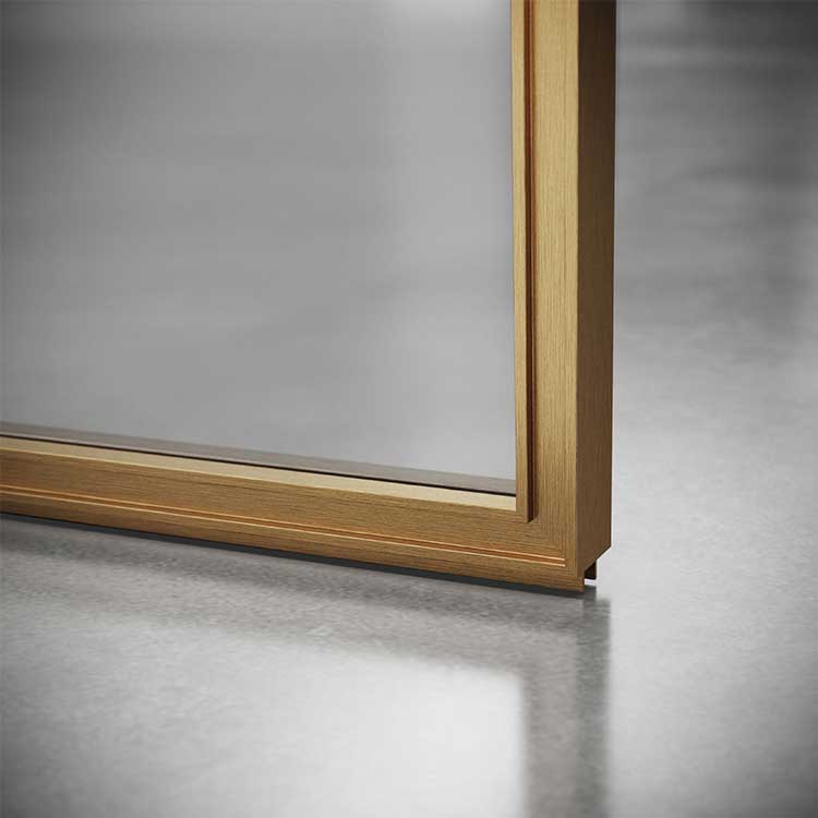 Golden Panel Frosted Glass Interior Door Narrow Frame Aluminum Track Tempered 8mm Glass Sliding Doors Interior