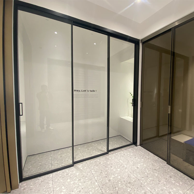 HDSAFE Automatic Door Aluminium Commercial Automatic Sensor Glass Sliding Door