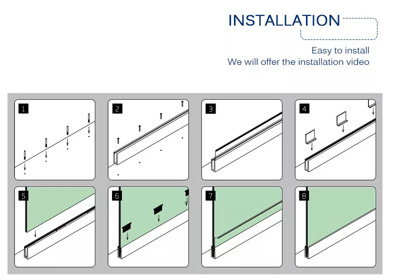 spigots glass railing