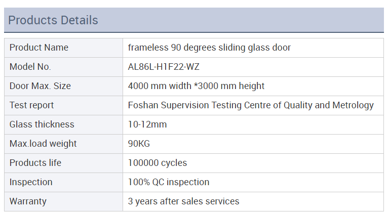  Glass Sliding Door Details