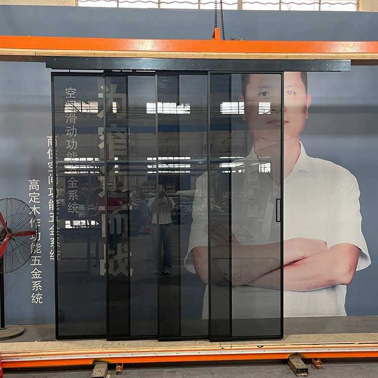 HDSAFE 12mm Sliding Door Track Sliding Glass Door Factory Synchronous Soft Closing Glass Door White Frame Glass Sliding Door Interior