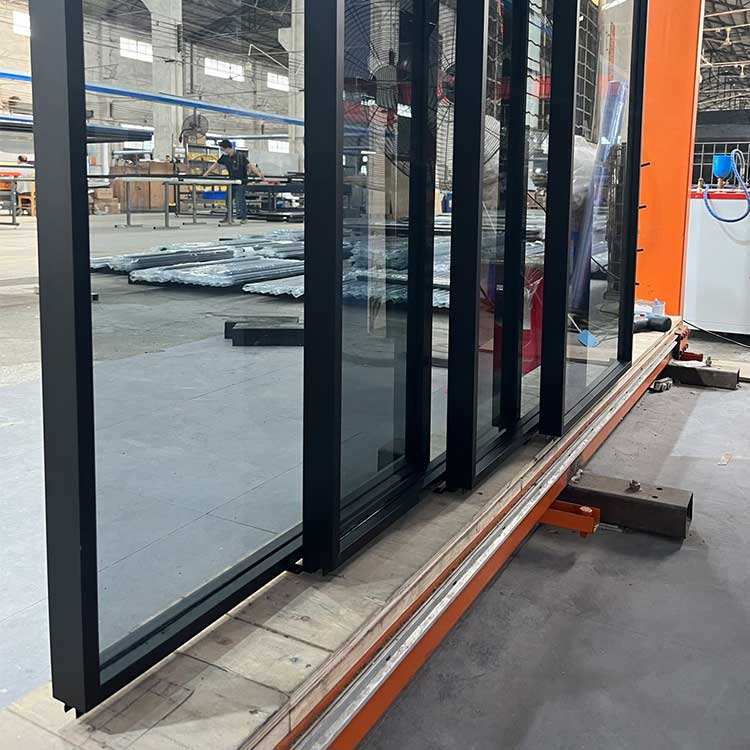 HDSAFE 12mm Sliding Door Track Sliding Glass Door Factory Synchronous Soft Closing Glass Door White Frame Glass Sliding Door Interior