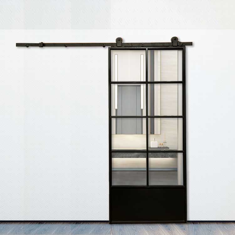 HDSAFE Barn Sliding Door Interior Room Door Modern Villa Home House Hotel Barn Doors  Aluminum Frame Sliding Barn Door