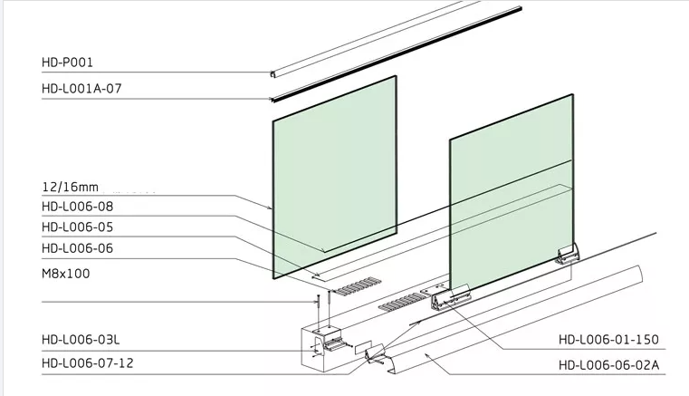 glass stair railing