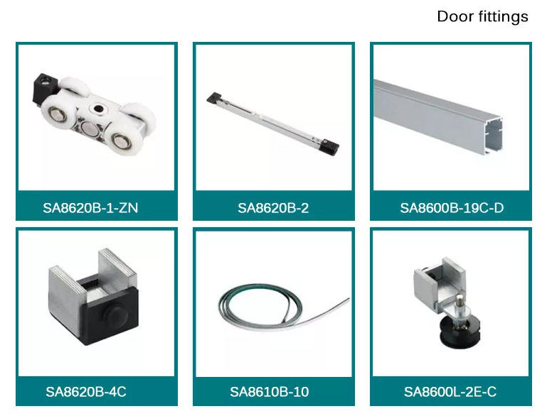 Frameless Glass Pocket Door Fitting