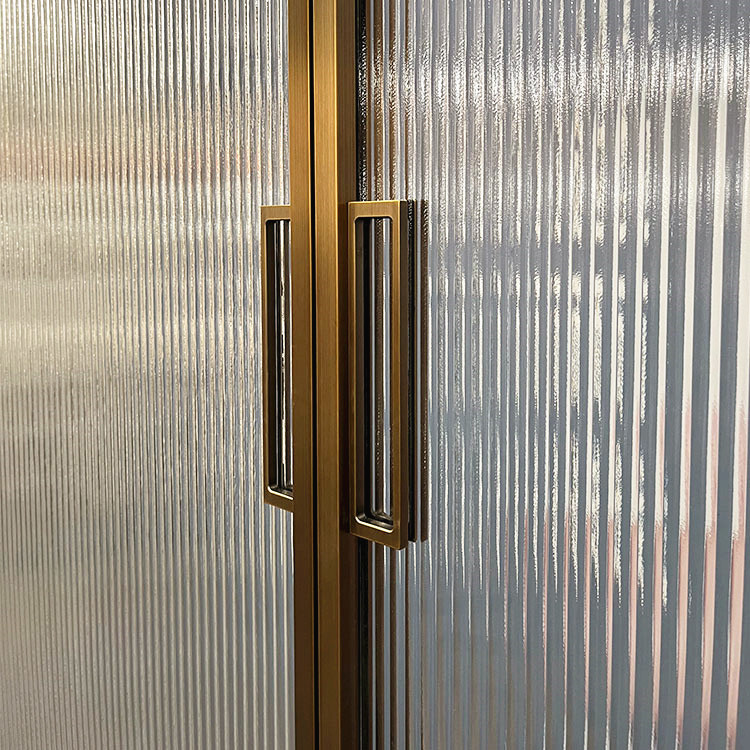 HDSAFE Glass Sliding Door Golden White Black Frosted Glass Living Room Double Glass Aluminum Sliding Door Glass Door Factory