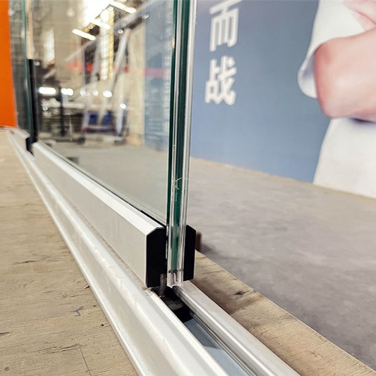 HDSAFE Sliding Folding Glass Partition Detail Top-Hung Folding Glass Folding Glass Door Hardware Glass Door Factory