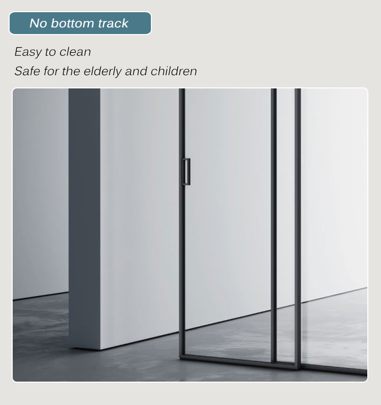 HDSAFE Glass Door Fluted Glass Sliding Door Black Sliding Glass Doors Factory