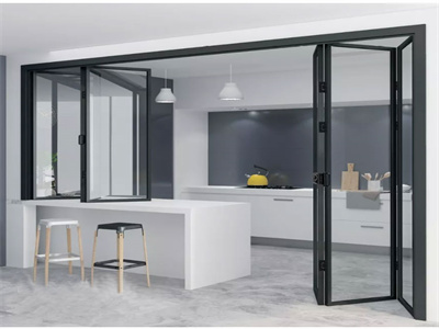 Where is the folding partition glass door generally applicable?