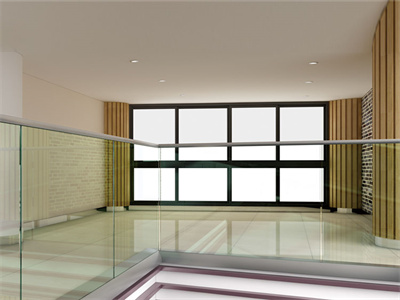 How are glass railings designed?