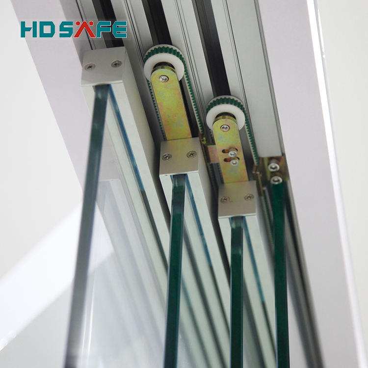 Frameless 4 Panel Glass Door House Modern Sliding Door Hardware Interior Room Glass Doors