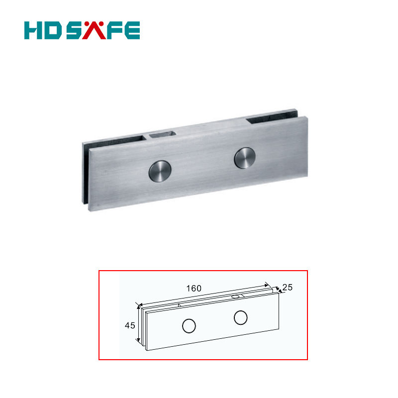 HDSAFE 304/316 Stainless Steel Patch Fitting 8-12mm Frameless Glass Door Patch Fitting Hardware Swing Glass Door Patch Clamp