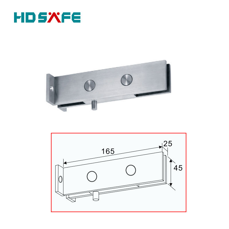 HDSAFE 304/316 Stainless Steel Patch Fitting 8-12mm Frameless Glass Door Patch Fitting Hardware Swing Glass Door Patch Clamp