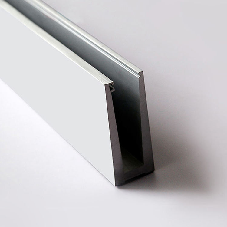 Aluminum Glass Railing U Channel  Glass Balcony Railings Handrail Balcony Balustrade Stair Railing Hardware